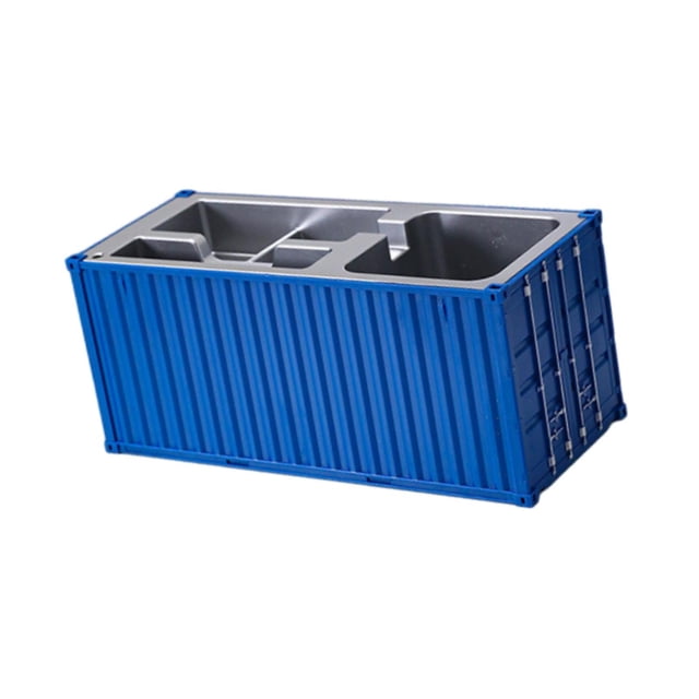 Rongfmy Shipping Container Pen Holder Compact Multi Functional Container Storage Box Sky Blue