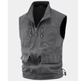 thumbnail image 5 of Purcolt Men's Fishing Vest Mesh Lined Lightweight Quick Dry Utility Safari Travel Vest Summer Casual Outdoor Work Photo Hiking Cargo Vest Sleeveless Jackets with Multi Pockets, 1X-5X, 5 of 9