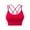 Bright Red, variant on AEXTO Women's Cross Back Sports Bra Padded Strappy Medium Support Yoga Bra for Workout Fitness 3 Pack gym sport bra