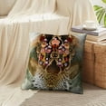 thumbnail image 4 of LALILO Throw Pillow Covers Flower Leopard Animal Leopard Jewelry Cushion Cover 18" x 18", 2 Pack, 4 of 6