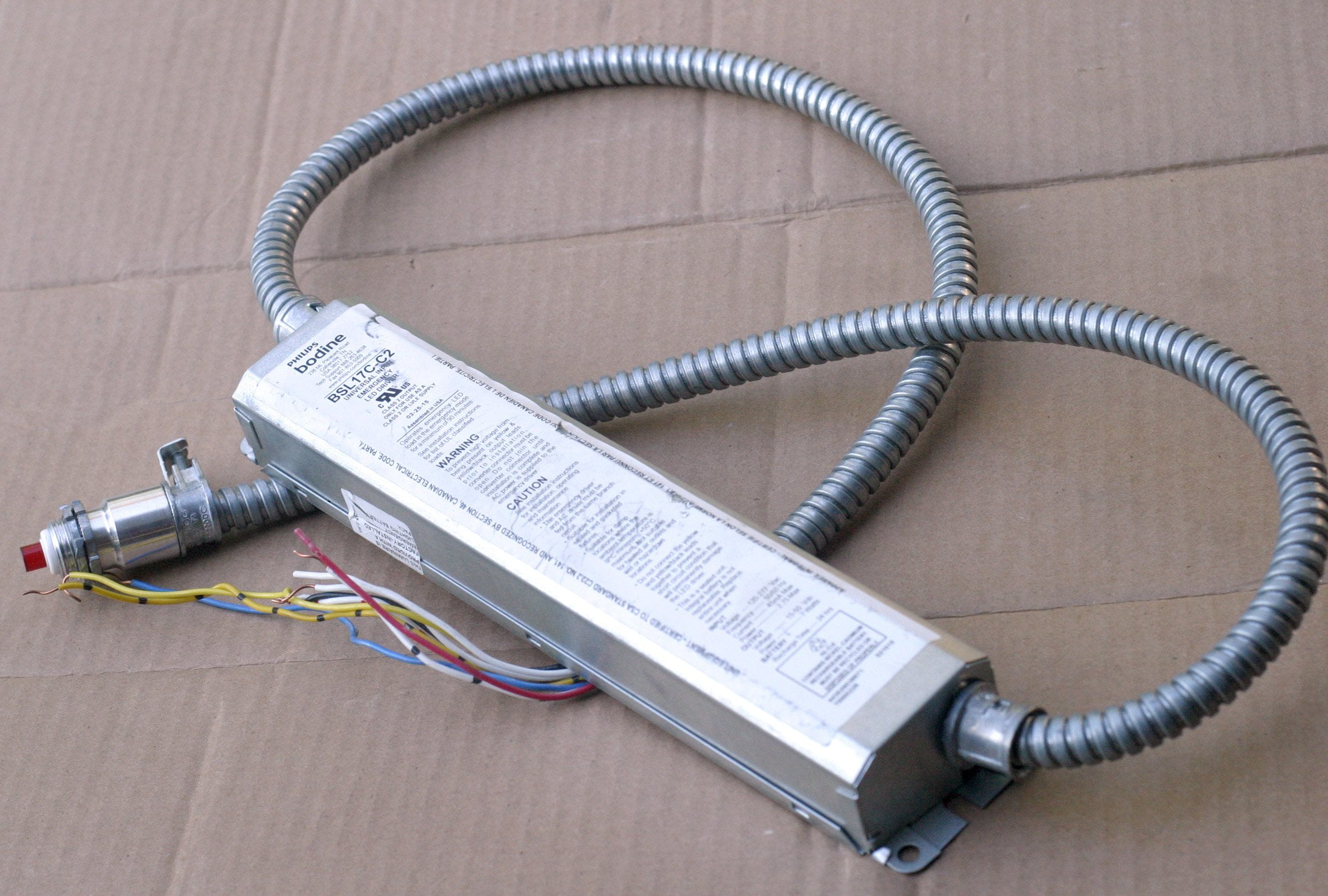 Bodine BSL17CC2 Emergency LED Driver 120 277 Volt AC Input 15 50