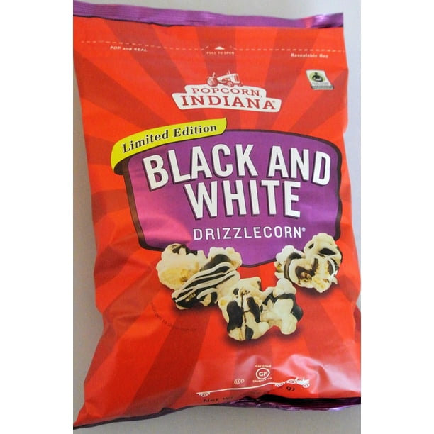 Popcorn Indiana Black and White Drizzlecorn 17 Oz - Walmart.com