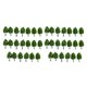 thumbnail image 4 of Advancent 20 Pieces Miniature Scenery Tree Sand Prop Scene Ornament Layout Model Landscape Decorating Fitting Simulation Plant Table Como se muestra 2piezas Advancent CBP487626, 4 of 5