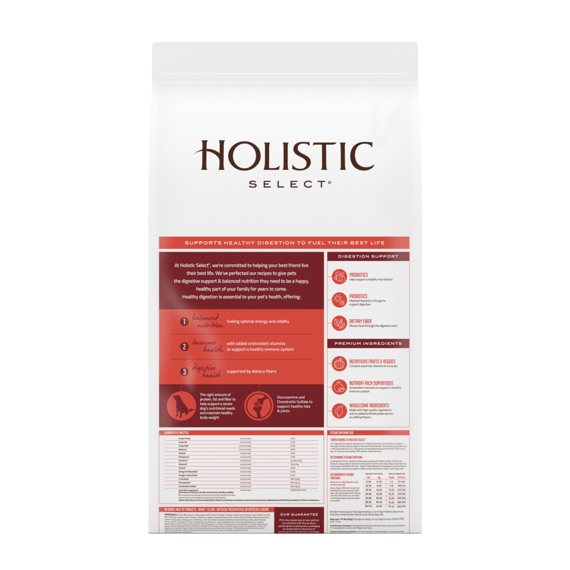 Holistic Select Natural Grain Free Dry Dog Food Senior Dog Food