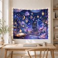 thumbnail image 5 of Fantastical Circular Library with Study Night Viewed, Cozy Farmhouse for Farmhouse Decor Lovers, Wall Decor, Mother'S Day Gift, Tapestry Wall Hanging for Dorm and Living Room, 5 of 7