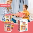 thumbnail image 5 of KOPPOP Kids Kitchen Playset with Light & Sound, Toy Kitchen Set for Toddlers with Steam Sprayer & Sink, Learning Pretend Play Toys for Boys & Girls Ages 3-6 (Red), 5 of 7