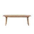 thumbnail image 3 of Pemberly Row Solid Sheesham Wood Dining Bench in Light Brown, 3 of 3