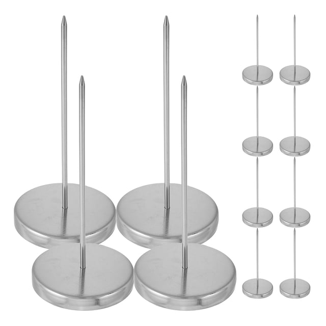 12 piezas de acero inoxidable para recibos, organizador de notas de escritorio, eje para cheques, organizador de cheques para restaurante.