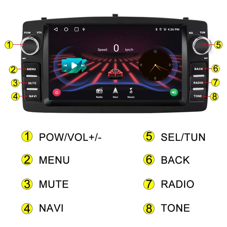 Autoradio 9 Pollici Per Toyota Yaris 2012-2017 – 4G 64GB, Carplay Wireless, Android Auto, DSP, RetroCamera AHD