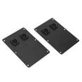 thumbnail image 1 of Placa de conector para gabinete de altavoz, 2 piezas Conector para gabinete de altavoz Audio Placas duales Speakon Conector de altavoz de metal Experiencia incomparable, 1 of 12