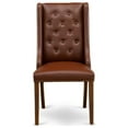 thumbnail image 6 of East West Furniture Forney 38" Faux Leather Dining Chair in Mahogany (Set of 2), 6 of 9