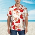 thumbnail image 4 of Bixox Men's Hawaiian Shirts Men's Cute Mushroom Print Short-Sleeve Shirt-XX-Large, 4 of 8