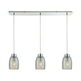 thumbnail image 2 of Elk Home Muncie 36" 3-Light Glass Linear Mini Pendant Fixture in Bronze, 2 of 2