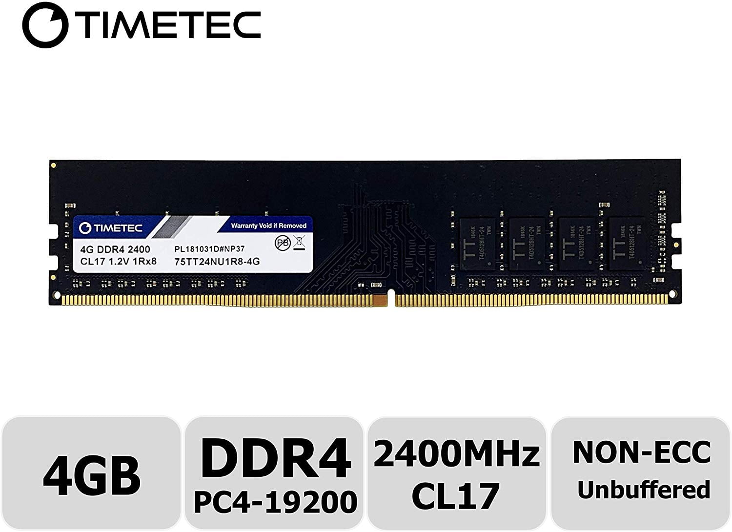 DOLGIX 4GB DDR4 2666MHz PC4-21300 DIMM 1.2V 288Pin Desktop Memory RAM Upgrade 