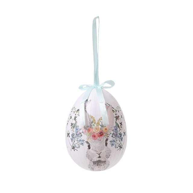 SIYTUAU Easter Foam Egg Layout Decoration Items For Home And Party Decor With Hand Painted Patterns And Floral Designs Foam Eggs For Easter Display And Crafts