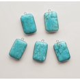 thumbnail image 3 of Turquoise Magnesite Pendant and Wood Beaded Necklace-20, 3 of 5