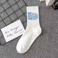 thumbnail image 1 of Calcetines deportivos de mujer, calcetines de algodón, medias blancas de mujer, calcetines de otoño e invierno, 1 of 6