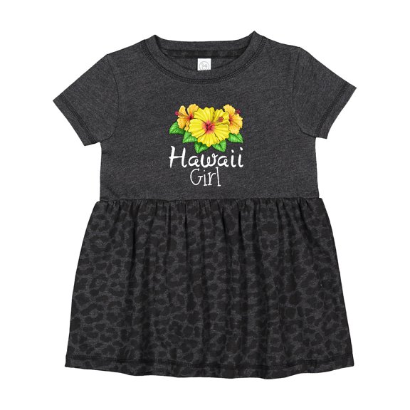 Inktastic Hawaii Girl Hibiscus Flowers Girls Baby Dress