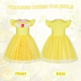 thumbnail image 3 of Benylion Girls Princess Costume Dress Toddler Kids Short Flutter Sleeve Tulle Dress up Cosplay Theme Party Outfit for 9-10 Years, 3 of 6