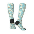 thumbnail image 4 of Balery White Geese And Flower Fun Novelty Socks Men'S Women'S Crew Socks Funny Crazy Novelty Socks Quirky And Cool Socks, 4 of 9