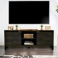 thumbnail image 2 of Furniture of America Tezra Contemporary Wood 2-Door Media Chest in Dark Walnut, 2 of 4