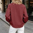 thumbnail image 4 of LUVDA Women's Lightweight Windbreaker Zip Jacket Elastic Cuff Stand Collar Spring Outerwear, 4 of 5