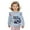 Blue and White-Cat, variant on Tiger Floral Printed Sweatshirt for Toddler Girl Long Sleeve Pullover Tops Cozy Sweater Tops Crewneck T-Shirts for Fall Winter 2-3 Years
