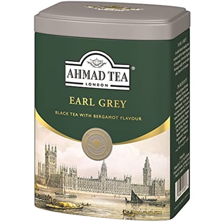 Ahmad Tea Caddy Gift Tin, English Scene, Earl Grey, 100 Gram