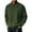 1Green343, variant on XAOFW Men'S Hoodless Sweatshirts Stand Collar Knitted Autumn Winter Versatile Classic Design Button Long Sleeve Solid Color Breathable Fashionable Outdoor Activities Pullover