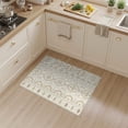 thumbnail image 2 of ODIKA 3'x5' Ivory Beige Black Geometric Pattern Washable Area Rug Intricate Modern Motif with Symmetry Non-Slip, Flatweave, Easy Care for Hallway, Laundry Room, 2 of 7