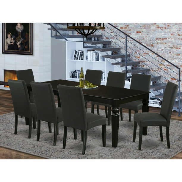 9pc Rectangle 66 84 Inch Kitchen Table, 84 Inch Dining Table With Bench