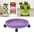 thumbnail image 4 of Almencla Plateau de Pot de Fleurs Mobile avec Roues Soucoupe de Plante sous-Verre Rond Flexible Intérieur Extérieur, 4 of 8
