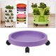 thumbnail image 4 of Bandeja Rodante Para Macetas Con Ruedas Sunnimix Platillo Para Plantas Mover Flores En Maceta Morado, 4 of 8