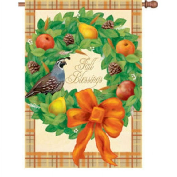 Premier House Size Flag - Fall Blessings