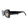 thumbnail image 3 of Womens Narrow Butterfly Mod Fashion Sunglasses Black - Brown, 3 of 4