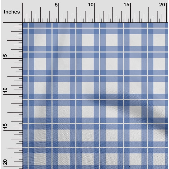 oneOone Silk Tabby Lavender Blue Fabric Gingham Check Sewing Craft Projects Fabric Prints By Yard 42 Inches Wide