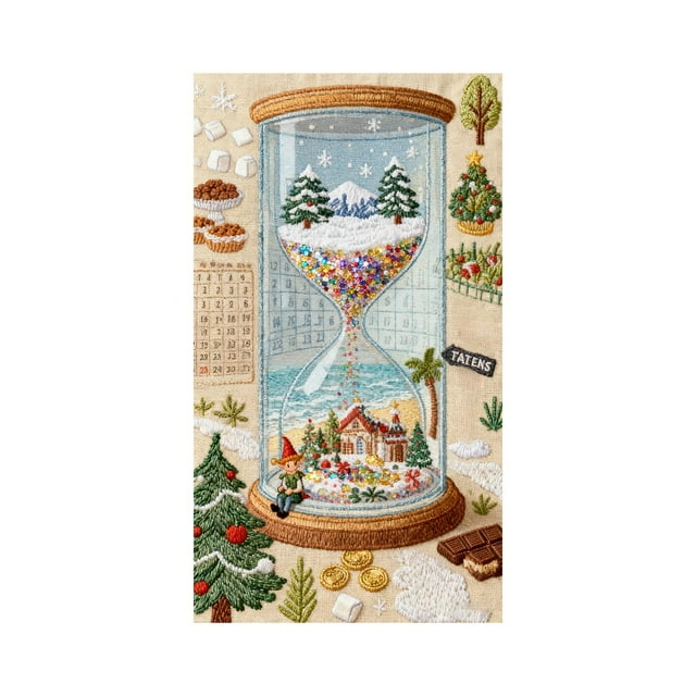 Decoraciones de Navidad Interior 35 X 72 Pulgadas Estilo de Bordado 3D Puerta de Navidad Cortina de Puerta Cortina de Puerta Puerta de Navidad Y Decoraciones de Pared Decoraciones de Fiesta