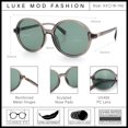 thumbnail image 5 of SA106 Vintage Style Oversized Round Retro Womens Sunglasses / Slate - Green, 5 of 7