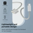 thumbnail image 3 of axGear USB C to Magsafe 3 Charging Cable Braided Wire 6.5 Ft 2M Charging Cord with LED Charging Indicator, 3 of 5