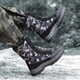 thumbnail image 5 of Zapatos para mujer, suela gruesa, otoño/invierno, nuevos, aislamiento, botas de nieve, exterior, camuflaje, caña alta, zapatos de algodón, zapatillas para correr, botas vaqueras, 5 of 8