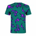 thumbnail image 5 of Patlollav Womens Plus Size Clearance,Women's Crewneck Short Sleeve Flame Printed Pattern Casual Tops Blouse Print Shirt, 5 of 6