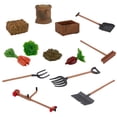 thumbnail image 2 of Juego de herramientas de jardinería de granja 13 piezas Sunnimix juguetes de rastrillo de pala, 2 of 7