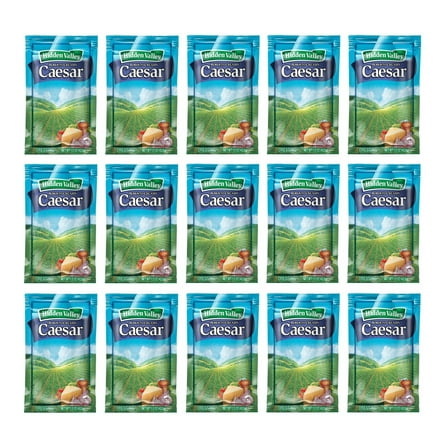 Hidden Valley Original Creamy Caesar Salad Dressing Portion Packet 1.5 Oz | 15 Pack