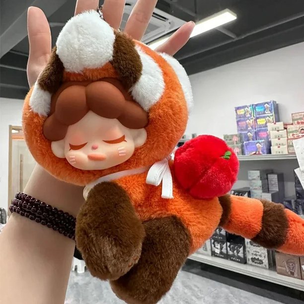 Lesser Panda-muñeco de peluche colgante Wendy Zoo School, figura de Anime, Linda muñeca mullida, bolsos, llavero, decoración, juguete de regalo para niños1397