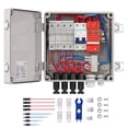 thumbnail image 5 of KFFKFF Solar Panel Combiner Box, 4-String Configuration, Equipped with 10A Fuses, 63A Circuit Breaker, Lightning Protection, and Solar Connectors. Durable ABS Housing, IP65 Rated for On Grid Systems, 5 of 9