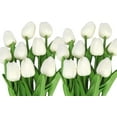 thumbnail image 7 of White Artificial Tulips Flowers: 20pcs Beautiful Fake Tulips for Decoration, Artificial Flowers Used as Home Decor,Easter Decor,Kitchen Decor,Office Decor,Wedding Decor, 7 of 7