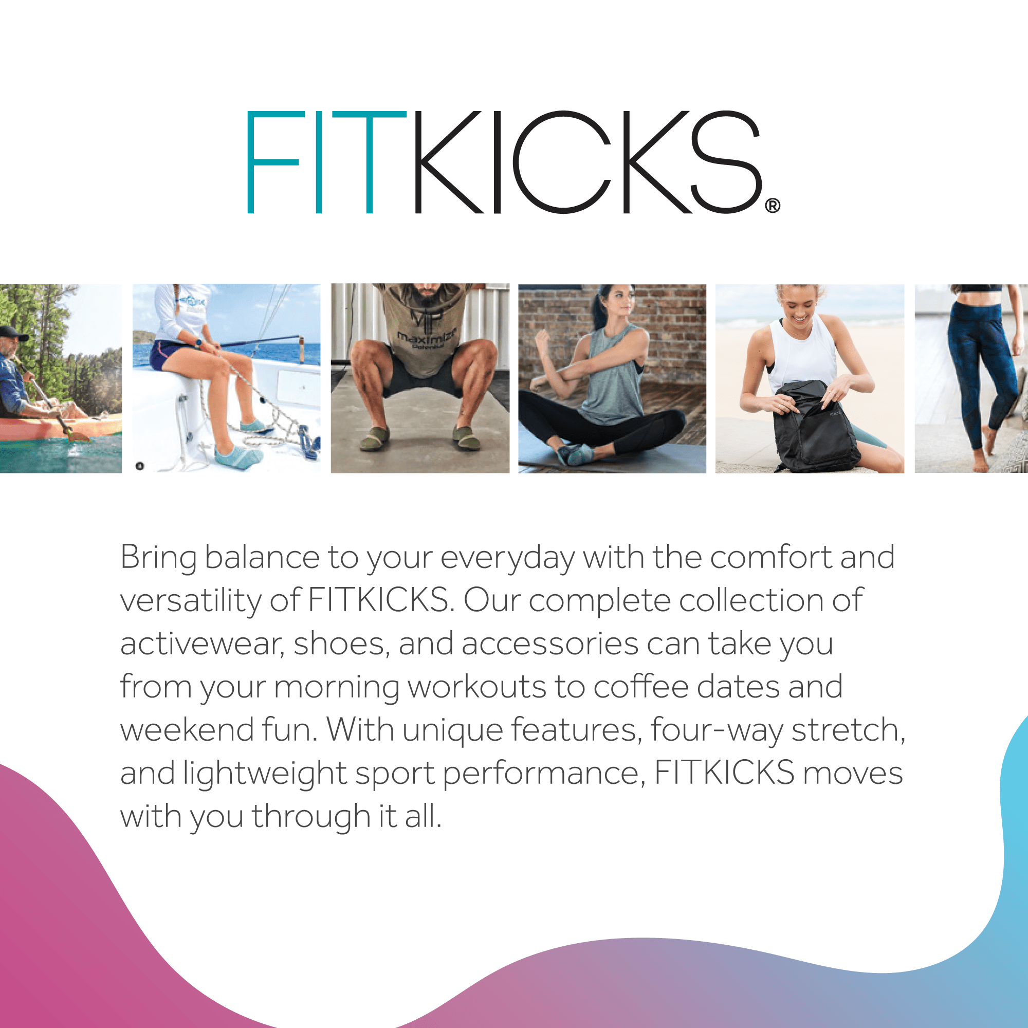 FITKICKS FITZIP Belt Crossbody Bag Fanny Pack Waist Pouch with Adjustable Strap, Teal (Unisex)