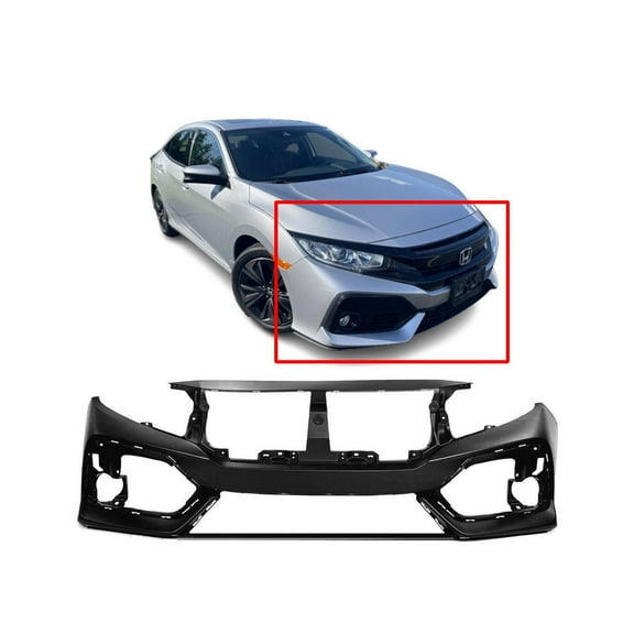 DCP Front Bumper Cover For 2017-2019 Honda Civic Hatchback Primed HO1000307