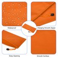 thumbnail image 4 of Unique Bargains Waterproof Zipper File Bags, A6 Document Holders for Office, Orange 3 Pack, 4 of 6