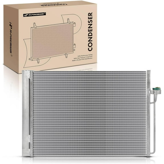 A-Premium Air Conditioning A/C Condenser Compatible with BMW X5 2007-2018 & X6 2008-2019, 2.0L 3.0L 4.8L